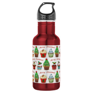 Christmas sweets stainless steel water bottle