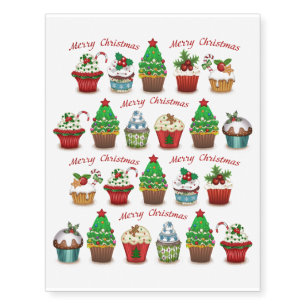 Christmas sweets temporary tattoos