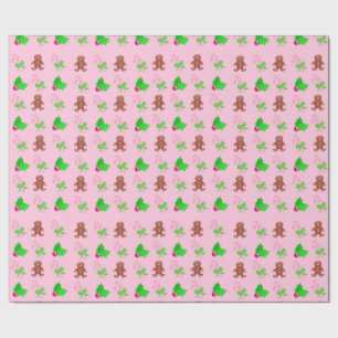 Christmas sweets wrapping paper