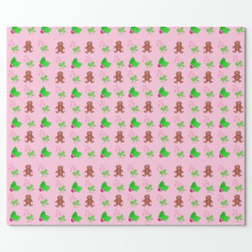 Christmas sweets wrapping paper