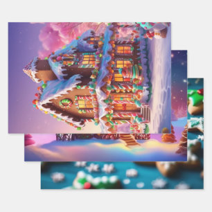 Christmas Sweets Wrapping Paper Sheets