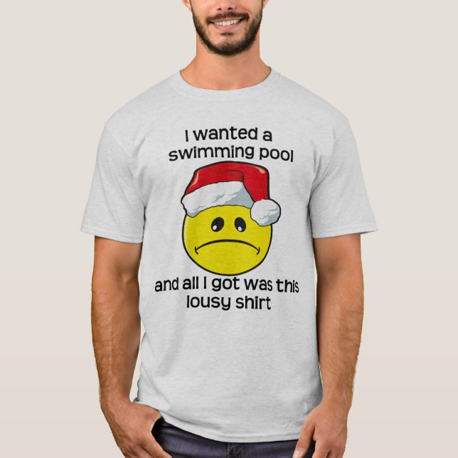 Christmas - Swimming Pool T-Shirt (Front)