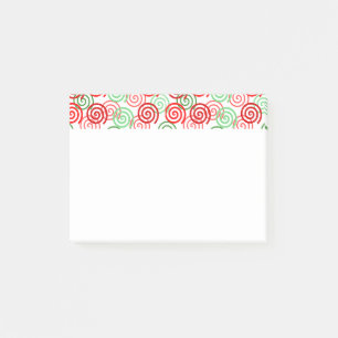 Christmas Swirls Post-it Notes