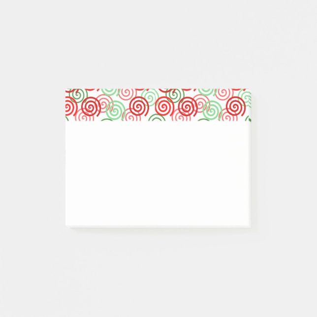 Christmas Swirls  Post-it Notes (Front)