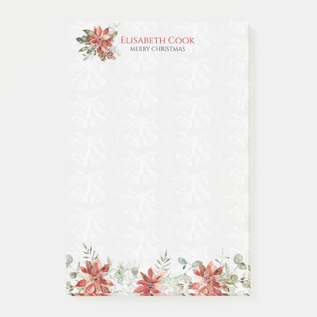 Christmas symbols and flowers post-it notes (Front)