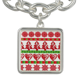 Christmas symbols bracelet