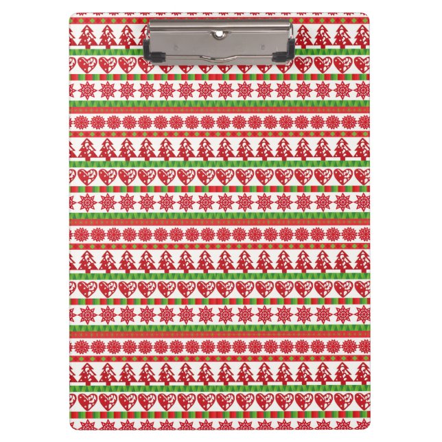 Christmas symbols clipboard (Front)