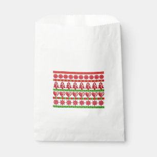 Christmas symbols favor bag