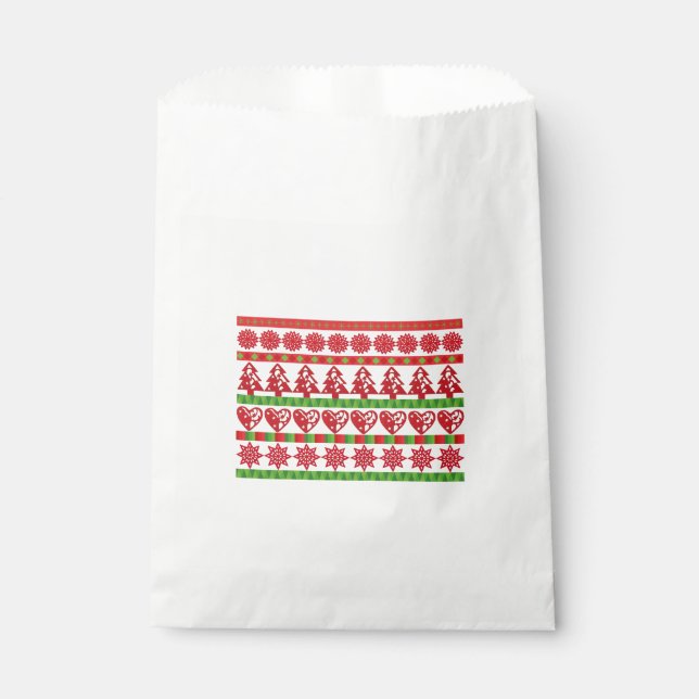 Christmas symbols favor bag (Front)