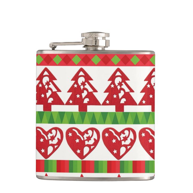 Christmas symbols flask (Front)
