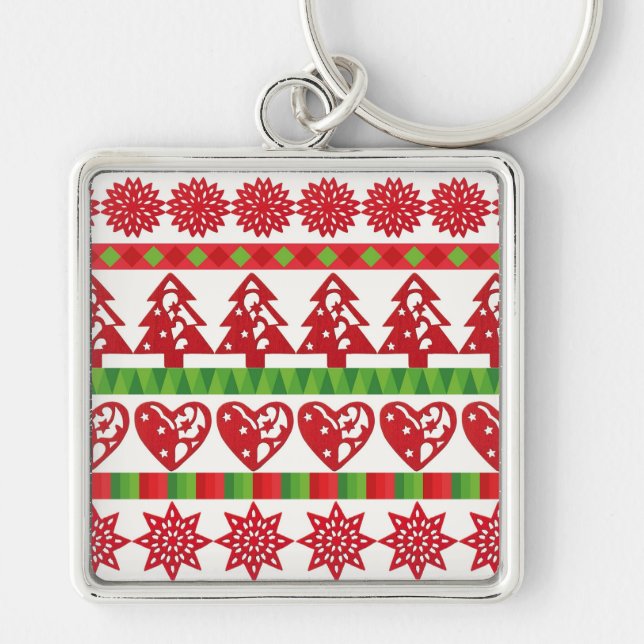Christmas symbols keychain (Front)