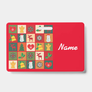 Christmas Symbols Medley Art Thunder_Cove Badge