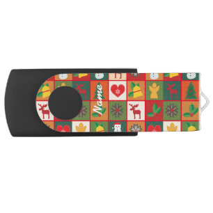 Christmas Symbols Medley Art Thunder_Cove  Flash Drive