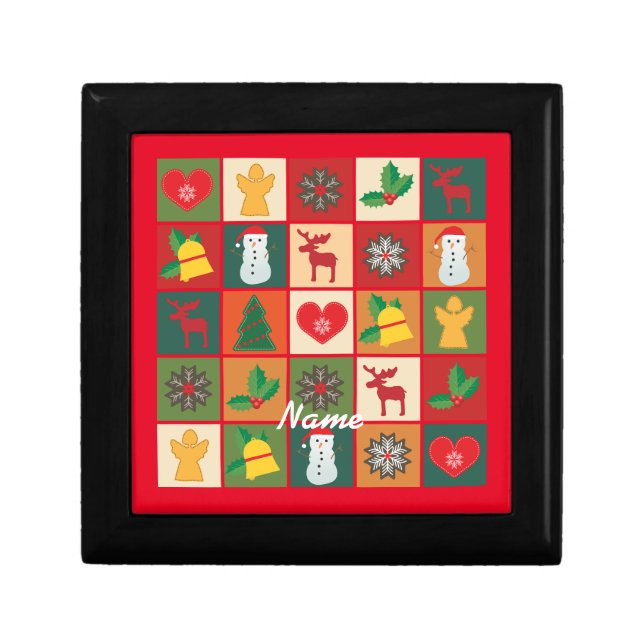 Christmas Symbols Medley Art Thunder_Cove Gift Box (Front)