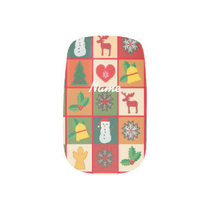 Christmas Symbols Medley Art Thunder_Cove Minx Nail Art