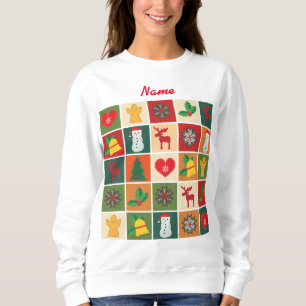 Christmas Symbols Medley Art Thunder_Cove Sweatshirt