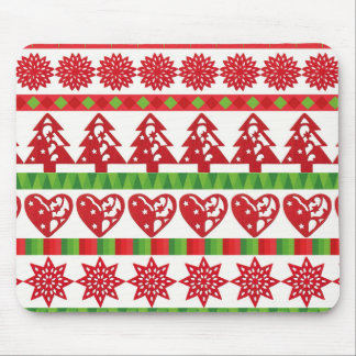 Christmas symbols mouse pad