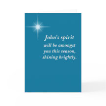 Christmas sympathy card - customizable!