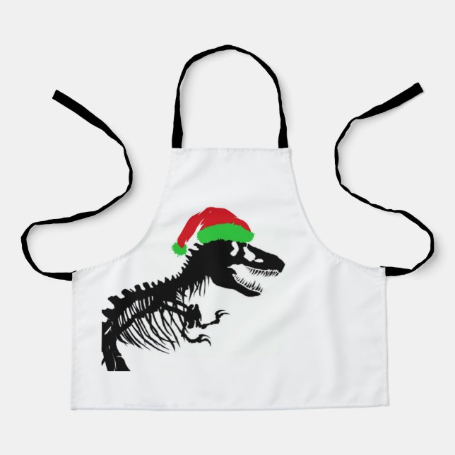 Christmas T-Rex Apron (Front)