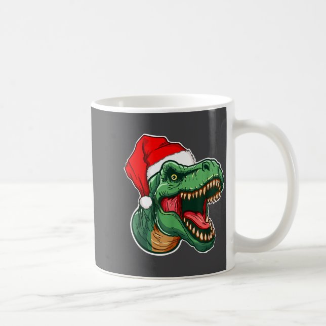 Christmas T-rex  Coffee Mug (Right)