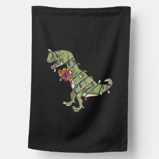 Christmas T-rex Dinosaur Shirt christmas Premium House Flag