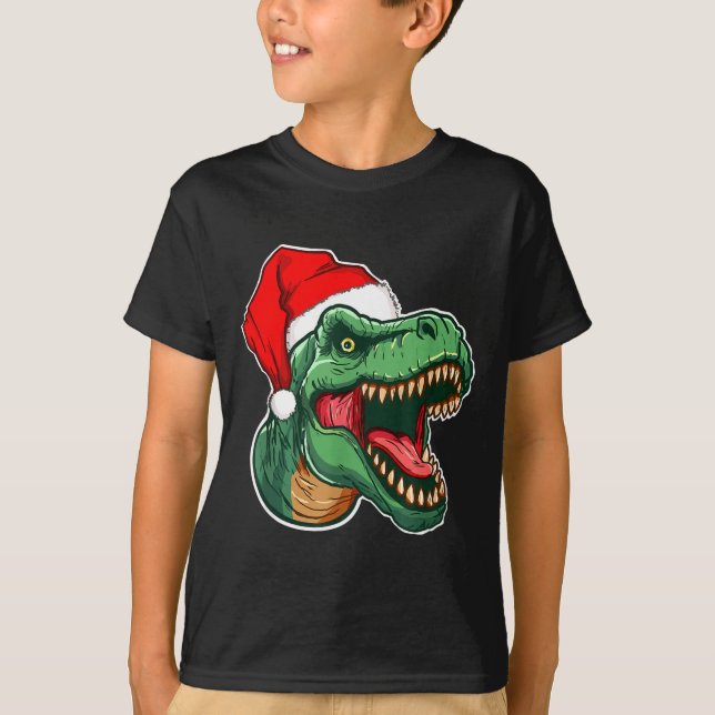 Christmas T-rex  T-Shirt (Front)