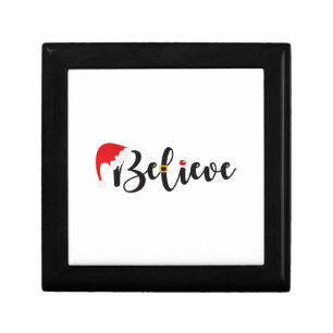 Christmas T shirt Believe In Santa Claus Shirt Gift Box