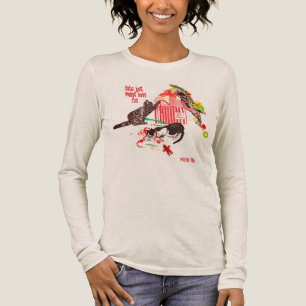  Christmas T-shirt Cats Just Wanna Have Fun Art  Tri-Blend Shirt
