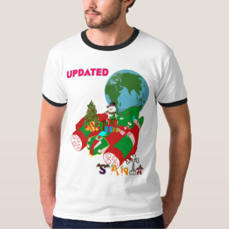 "Christmas T-Shirt Design: 'Updated Santa'.