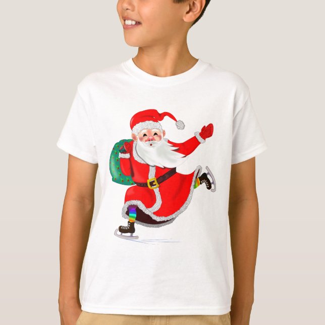Christmas T-Shirt Gift with Santa (Front)