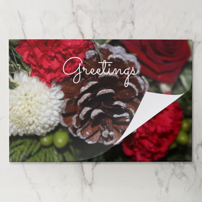 Christmas Table Decor Paper Placemat (Folded)