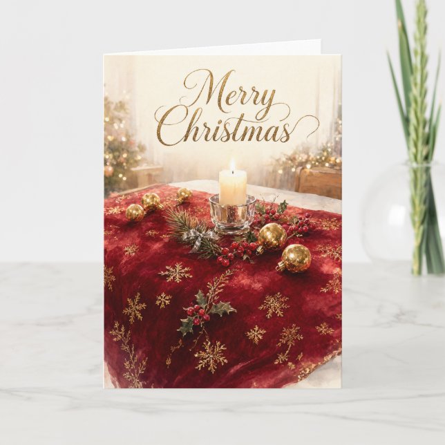 Christmas Table Runner Card (Front)