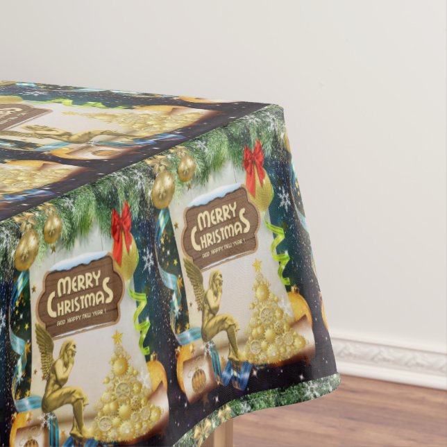 Christmas Tablecloth, Christmas Angel Tablecloth (In Situ)