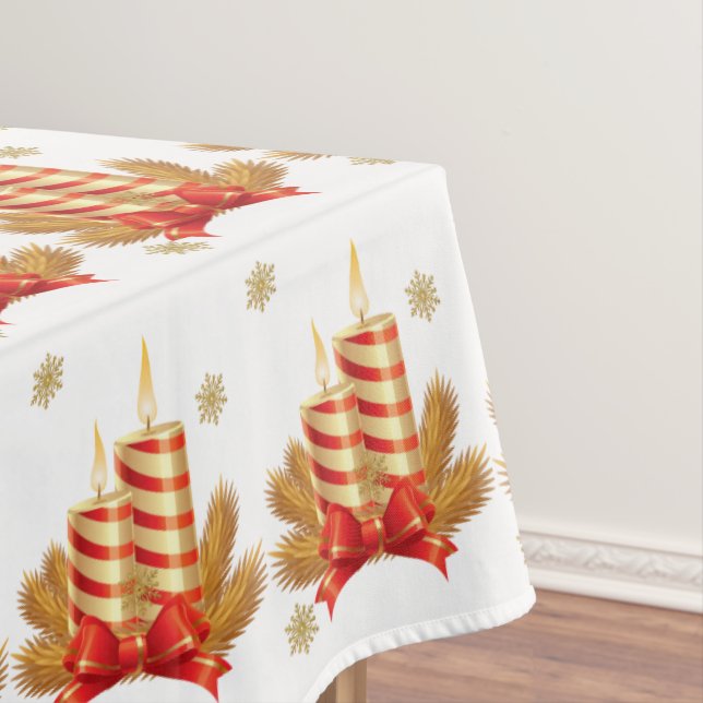 Christmas Tablecloth, Christmas Candle Tablecloth (In Situ)