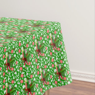 Christmas Tablecloth, Christmas Candle Tablecloth
