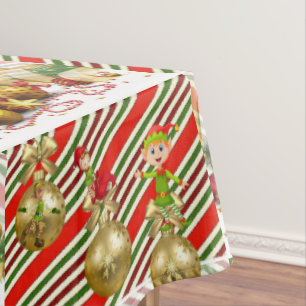 Christmas Tablecloth, Elf Tablecloth