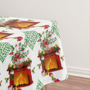Christmas Tablecloth, Elf Tablecloth