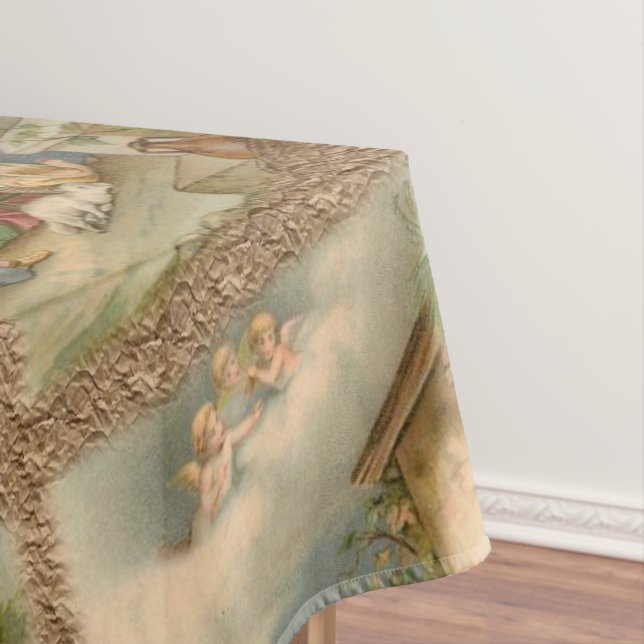 Christmas Tablecloth, Jesus Christ Tablecloth (In Situ)