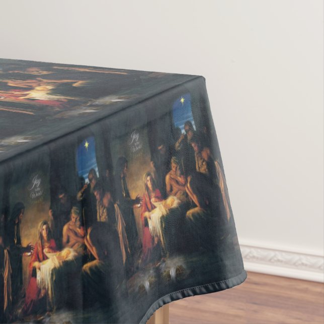 Christmas Tablecloth, Jesus Christ Tablecloth (In Situ)