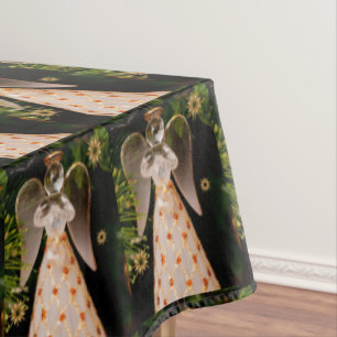 Christmas Tablecloth, Merry Christmas, Angel Tablecloth