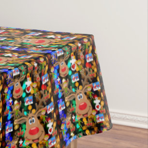 Christmas Tablecloth, Merry Christmas, Elf Tablecloth