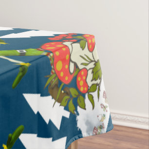 Christmas Tablecloth, Merry Christmas Elf Tablecloth