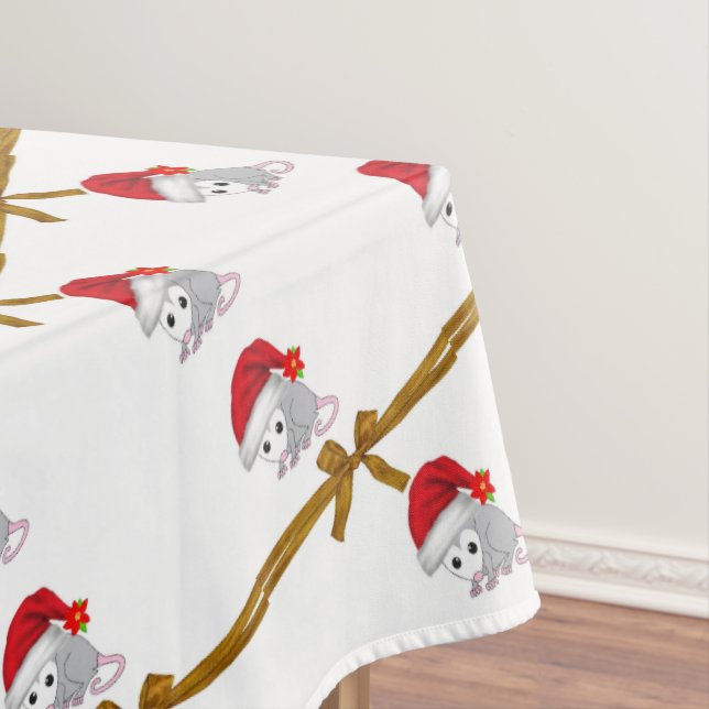 Christmas Tablecloth, Merry Christmas Possum Tablecloth (In Situ)