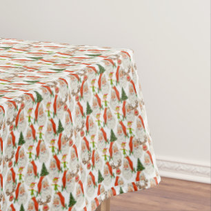 Christmas Tablecloth, Merry Christmas, Santa Tablecloth