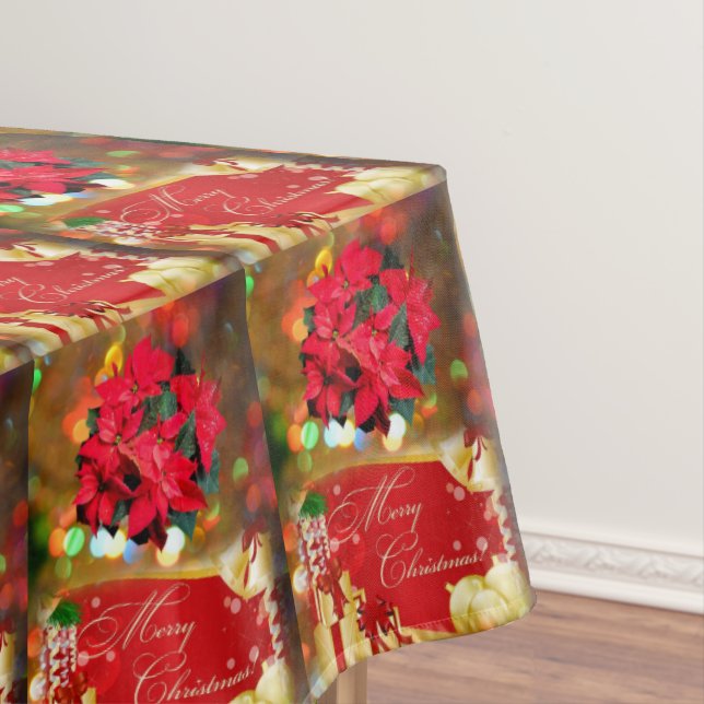 Christmas Tablecloth, Merry Christmas Tablecloth (In Situ)