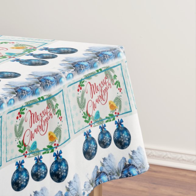 Christmas Tablecloth, Merry Christmas Tablecloth (In Situ)