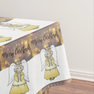 Christmas Tablecloth, Merry Christmas Tablecloth