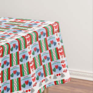 Christmas Tablecloth, Merry Christmas Tablecloth