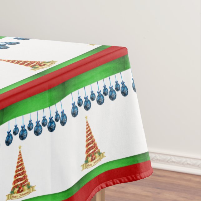 Christmas Tablecloth, Merry Christmas Tablecloth (In Situ)