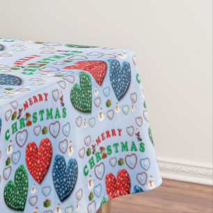 Christmas Tablecloth, Merry Christmas Tablecloth
